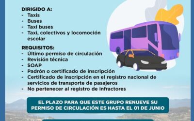 Atención transporte público: comienza pago de permisos de circulación 2026