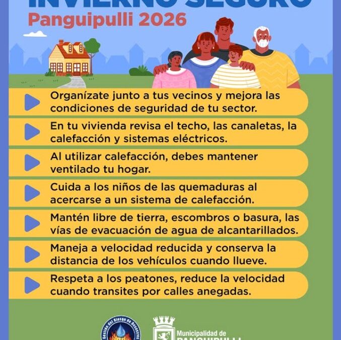 Prepárate para el invierno en Panguipulli: conoce estas medidas clave para prevenir riesgos