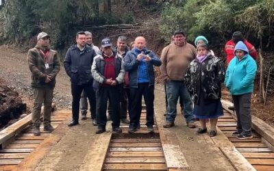 Municipio y comunidad inauguraron nuevo puente en Los Tallos Bajos