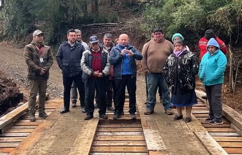 Municipio y comunidad inauguraron nuevo puente en Los Tallos Bajos