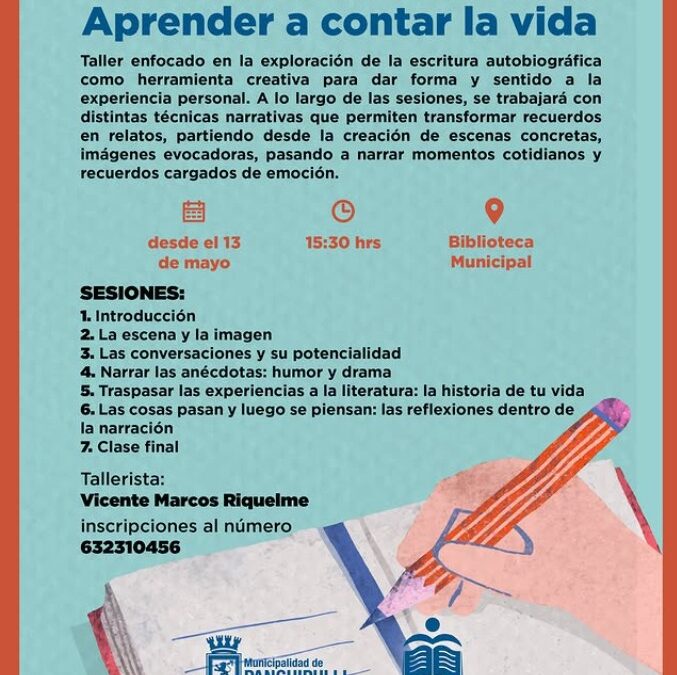 ¡Despierta tu creatividad! Llega taller de escritura gratuito a Panguipulli