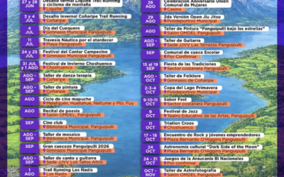 Municipalidad de Panguipulli presenta su calendario de actividades «Invierno–Primavera 2026»