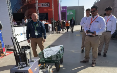 ¡Hasta los robots de EXPONOR 2026 promocionan y quieren visitar el Destino Panguipulli Sietelagos!