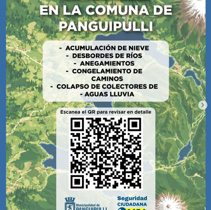 Mapas informativos con la ubicación de los principales puntos críticos de la comuna