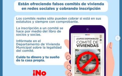 ¡Atención vecinos y vecinas! Tenga cuidado con las estafas sobre falsos comités de vivienda en Panguipulli