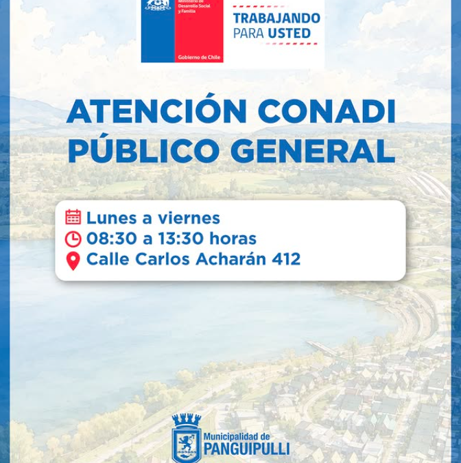 CONADI ya está atendiendo presencialmente en Panguipulli