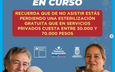 ¡No pierdas tu hora de esterilización!